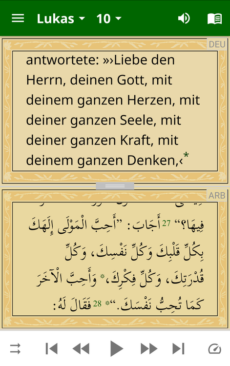 German and Arabic